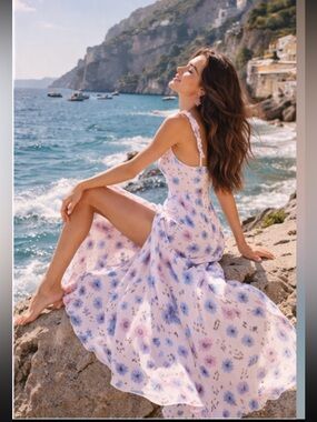 LoveShackFancy | Dresses | Minka Stripe Lace Maxi Dress | Poshmark